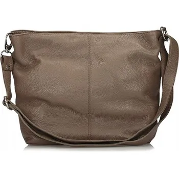 Kabelka Toscanio kabelka z pravé kůže hnědá