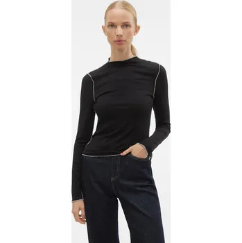 Podprsenka VERO MODA ČERNÁ BLŮZA DLOUHÝ RUKÁV (XS)