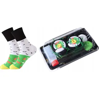 Pánské ponožky VTIPNÉ PÁNSKÉ PONOŽKY PRO MANŽELA BRATRA ŠVAGRA - SUSHI BOX