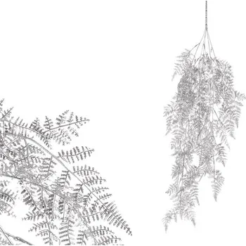 umělá květina Kapradí - umělý převis, barva stříbrná matná Barva: Stříbrná