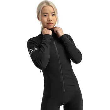 Cyklistická bunda SIROKO Dámská zimní softshellová cyklistická bunda Core Abyss Černá 2XS ČERNÁ