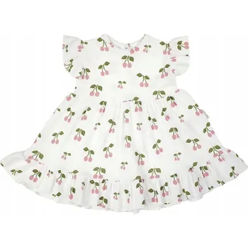 Dívčí šaty Dívčí Šaty s krátkým rukávem na léto Třešně, Nicol, vel. 92