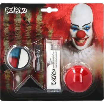 Karnevalový doplněk Boland barvy na obličej Sada pro malování na obličej - hororový klaun