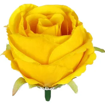 umělá květina Růže - umělý květ, barva žlutá, cena za balení (12 ks) Barva: Žlutá