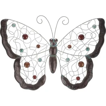 Motýl - kovová dekorace na pověšení