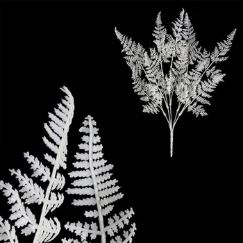 umělá květina Kapradí - umělý trs, barva krémová Barva: bílá