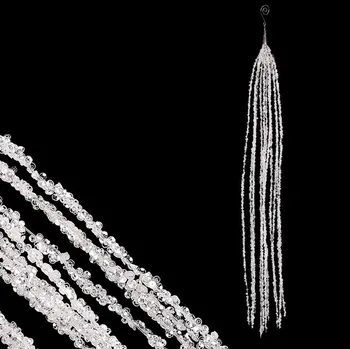 umělá květina Větev umělá - převislá se třpytkami, barva bílá Barva: bílá