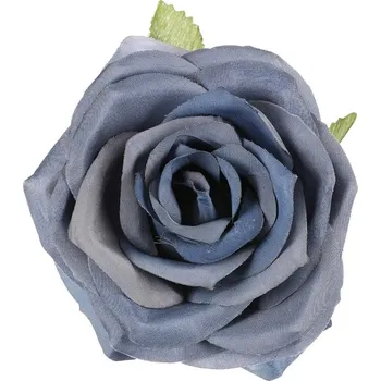 umělá květina Růže - umělý květ, modrý, cena za balení (12 ks) Barva: Modrá
