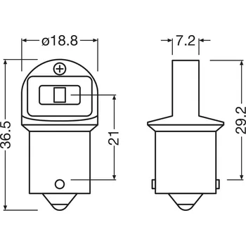 Autožárovka Žárovka, blikač ams-OSRAM 5007DWP-2BL