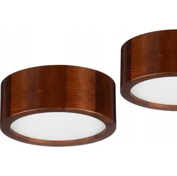 Stropní svítidlo LEJA Stropní Svítidlo průměr 200 mm OŘECH do obýváku, kuchyně, koupelny - STYLOVÉ