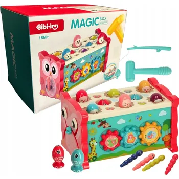 Hračka pro nejmenší HRAČKA KOUZELNÁ KRABIČKA 8 V 1 INTERAKTIVNÍ SENZORICKÉ HRAČKY PRO DĚTI