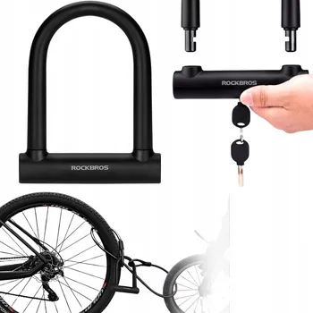 Zámek na kolo Zámek na kolo Rockbros RKS610-BK U-lock - černý