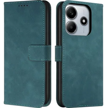 Pouzdro na mobilní telefon Kožené Pouzdro peněženka + 9H SKLO pro Xiaomi Redmi Note 14 4G