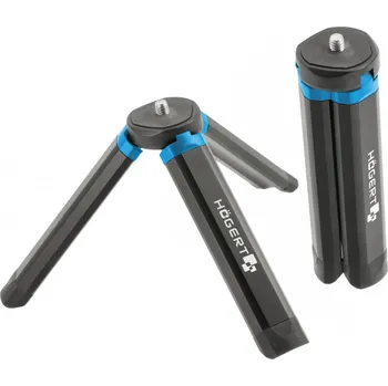 HOGERT Malý stativ trojnožka 9 CM pro reflektory, kamery, fotoaparáty, závit 1/4''