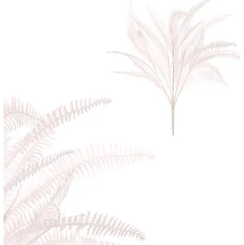 umělá květina Umělý trs kapradí červený - realistická dekorace pro interiér Barva: bílá