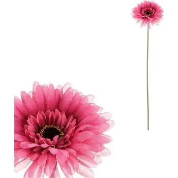 umělá květina Umělá gerbera na stonku, oranžová, elegantní dekorace do vázy Barva: Růžová