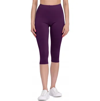 Dámské legíny Bellivalini Dámské 3/4 legíny z viskózy BLV50-148 Švestková XS