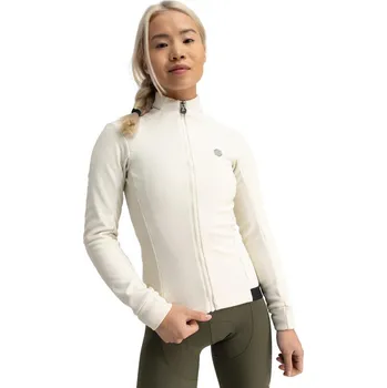 Dámská softshellová bunda SIROKO Dámská softshellová cyklistická bunda J1 Garden 2XS BÉŽOVÁ