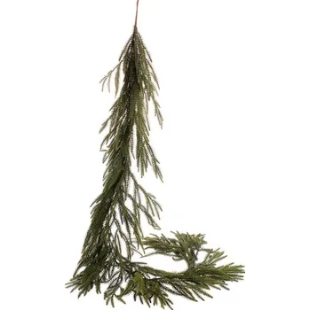umělá květina Umělá girlanda Smrk 180 cm - přirozená zelená, odolná dekorace Barva: Zelená