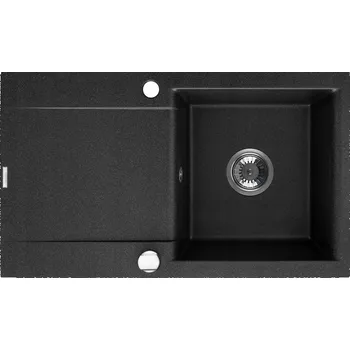 Granitový dřez Jednodřez Brenor Luna 76 granit černý
