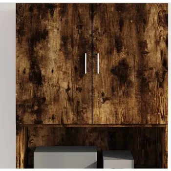 Příborník do zásuvky vidaXL Nástěnná skříňka 80 x 42,5 x 64 cm kompozitní dřevo [846134] Barva: kouřový dub