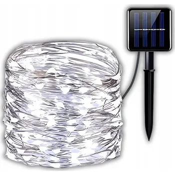 Venkovní osvětlení VÁNOČNÍ SVĚTÝLKA VENKOVNÍ NA STROMEČEK DRÁTEK SOLÁRNÍ DRÁTKY 200 LED 22M