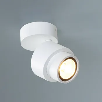 Lampička Escale LED bodovka BRUSH, bílý, Ø 7 cm, kov, stmívatelné, 2 700 K bílá 1 x 10 W LED - Doprava zdarma