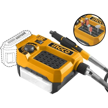 přímá bruska Ingco CMGLI2001 AKU přímá bruska s ohebným nástavcem bez baterie a nabíječky CMGLI2001