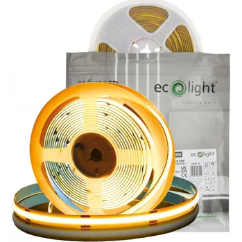LED páska LED pásek COB Ecolight 320 LED 10 W/m 3000 K 900 lm/m 12 V IP20 5 m