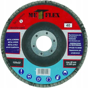 Brusný kotouč Brusný kotouč Met-Flex 125 mm P40 pro obrábění kovu a dřeva