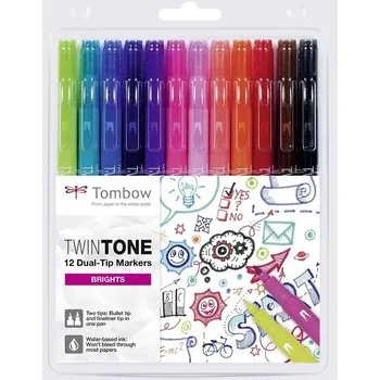 Dekorativní fix, vícebarevný Tombow, 12 ks