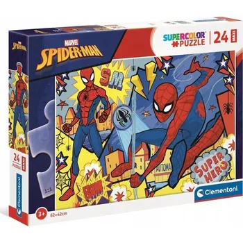 Puzzle Clementoni 24dílné Puzzle 24 Maxi Puzzle Super Color Spider-Man