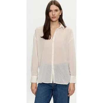 Dámská košile Brave Soul dámská košile s dlouhým rukávem, bez vzoru, modrá BRAVE SOUL-LSH-272DO, velikost 40