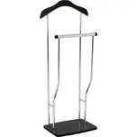 Praktický černý němý sluha z kovu a MDF, 108 cm, stabilní design Barva: černá