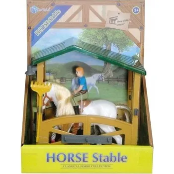 Panenka Panenka + kůň V ohradě s jezdcem