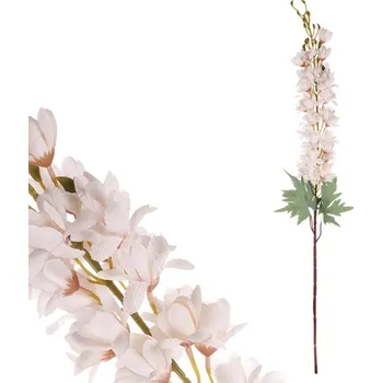 umělá květina Umělá květina Ostrožka, meruňková, trvalá dekorace bez údržby Barva: bílá