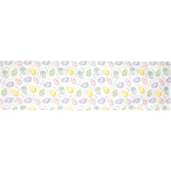 Vánoce Běhoun s velikonočním motivem, 40 x 150 cm, 100% polyester. Barva: bílá