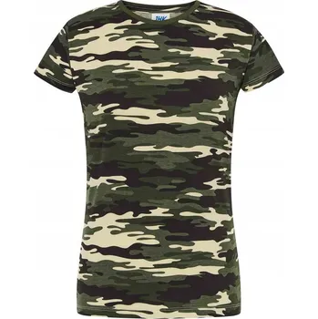 Dámské tričko Dámské základní tričko TRIČKO klasickým maskáčovým vzorem bavlna velikost TSRL CMF JHK XXL