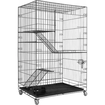 Třípatrová klec pro hlodavce, morčata, činčily 60x40x100 cm