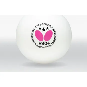 Pingpongový míček Míček BUTTERFLY Míčky R40+ *** (12 ks) bílá