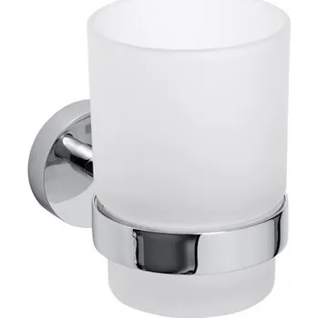 Bemeta OMEGA držák kartáčků, nástěnný, sklo, chrom