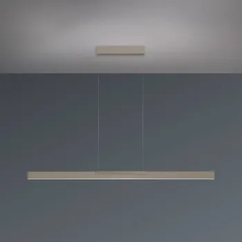 Závěsné světlo Bopp LED Nano 2.0, délka 140 cm, taupe, kov - Baldachin – délka 40 cm, šířka 6,4 cm, výška 6,3 cm šedohnědá 2 x 22,5 W LED - Doprava zdarma