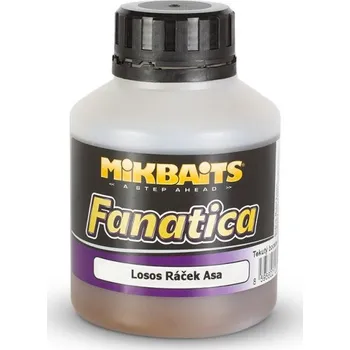 Návnadové aroma Mikbaits booster Fanatica Losos & Ráček & Asa 250ml