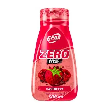 Fitness strava 6Pak Nutrition Zero Syrup 500 ml malina