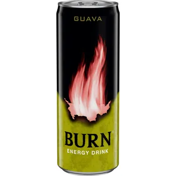 Energetický nápoj Burn Sycený energetický nápoj s příchutí guavy 250 ml