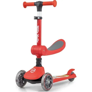 Koloběžka Milly Mally Koloběžka Scooter Fuzzy Red