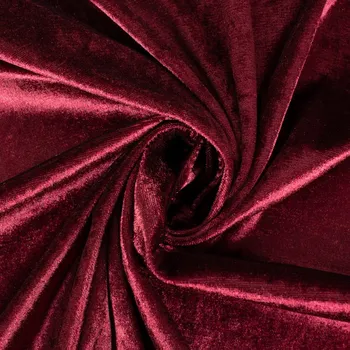 Elastický samet barva bordová