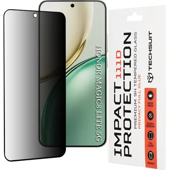 Techsuit - 111D Privacy Full Glue - Honor Magic8 Lite - černá