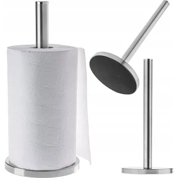 Držák kuchyňských utěrek STOJAN NA UBROUSKY / DRŽÁK NA PAPÍROVÉ UTĚRKY DO KUCHYNĚ 33CM OCEL