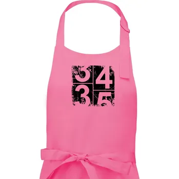 Kuchyňská zástěra Tachometr 35 - Pánská zástěra na vaření - Univerzální velikost ( Růžová )